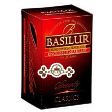 Чай BASILUR English Breakfast Английский Завтрак - Избранная Классика 20 х 2 г (4792252007147)