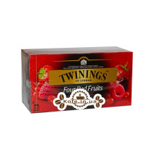 Чай TWININGS Four Red Fruits Чотири Червоні Ягоди 25 х 2 г (070177025953)