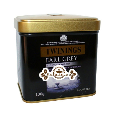 Чай TWININGS Earl Grey Ерл Грей 100 г ж / б
