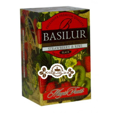 Чай BASILUR Strawberry Kiwi Полуниця Ківі - Чарівні Фрукти 20 х 2 г (4792252002074)