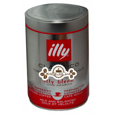 Кава illy Classico нормальної обсмажування мелена 250 г ж / б (8003753900438)