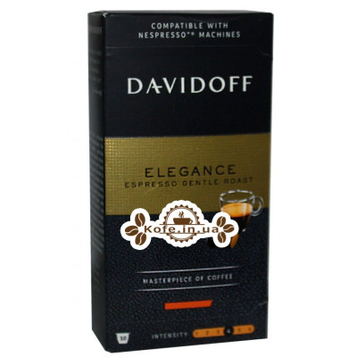 Кофе Davidoff Cafe Nespresso Elegance в капсулах 10 х 5,5 г (4046234847345)