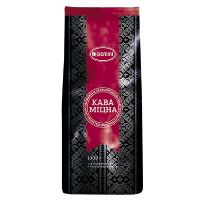 Кофе Gemini в зернах крепкий